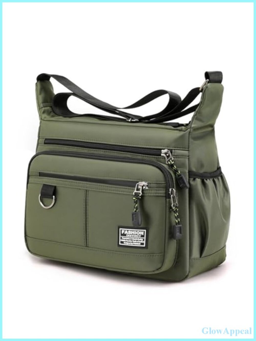Women's Men's Crossbody Bag Multiple Pockets Messenger Shoulder Satchel Tote